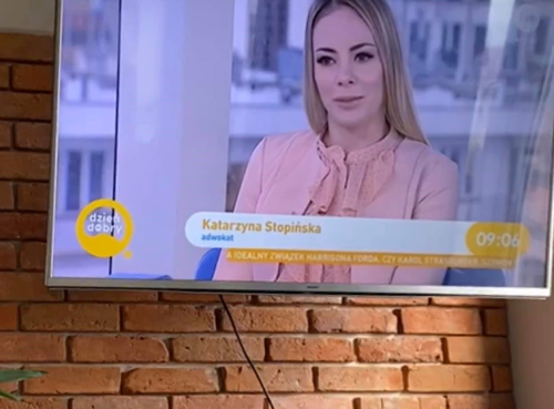 Katarzyna Stopińska in the Good morning TVN tv show!